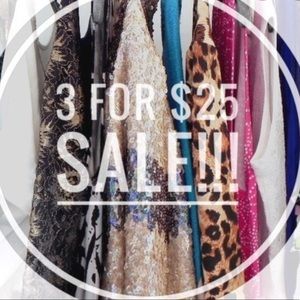 ⭐️SALE⭐️ 3 FOR $25 ⭐️SALE⭐️